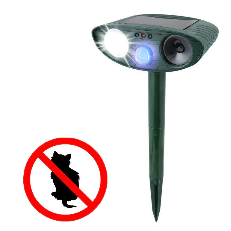 Solar Ultrasonic Outdoor and Garden Cat Repeller