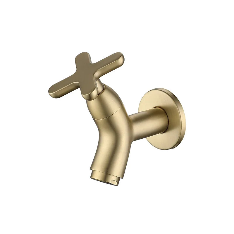 Solid Brass Wall Faucet - Cold Water Only