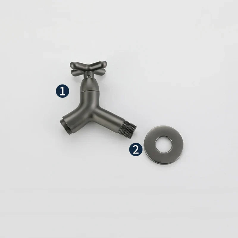 Solid Brass Wall Faucet - Cold Water Only