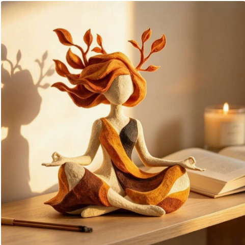 Soothing Mind Meditation Figurine Home Decor