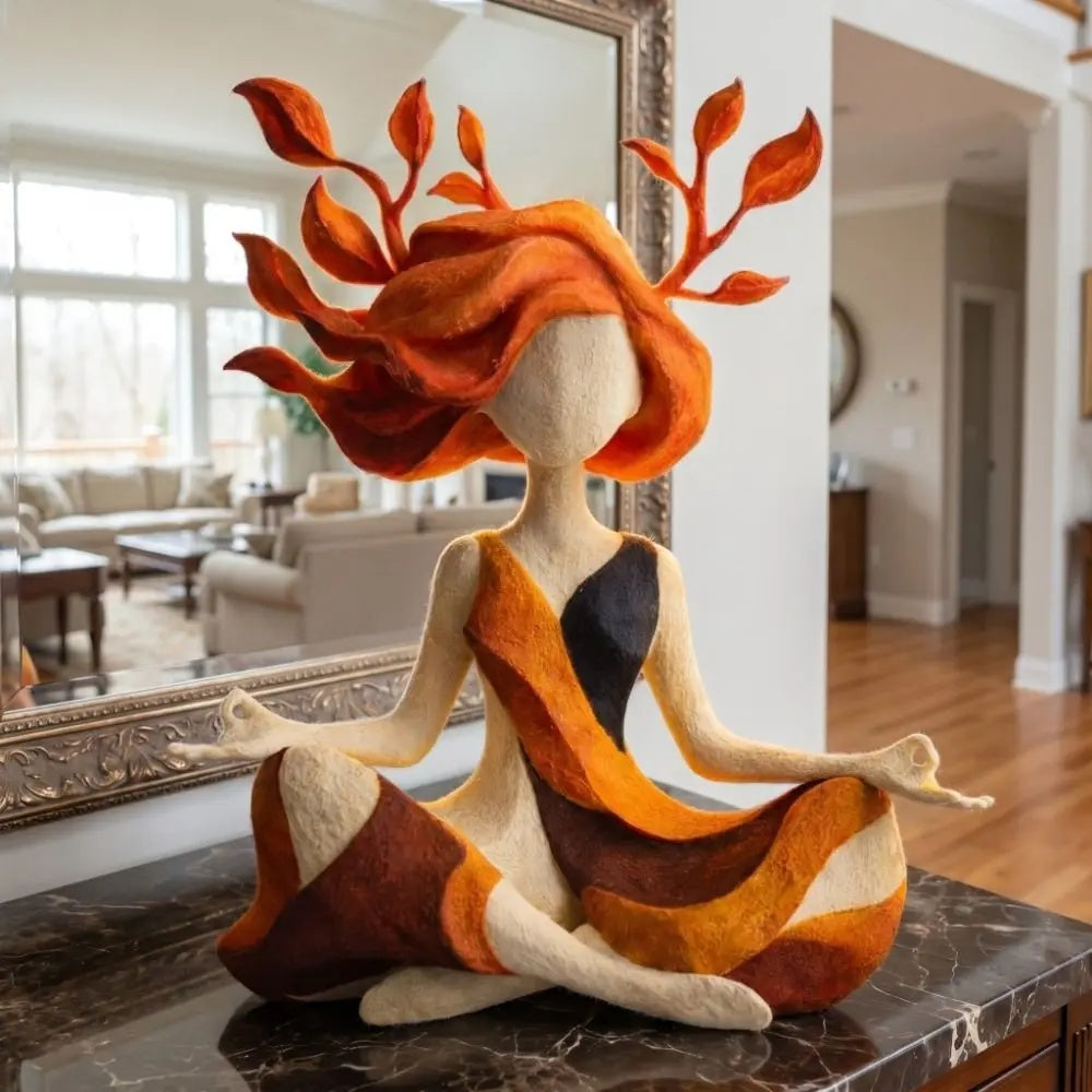 Soothing Mind Meditation Figurine Home Decor