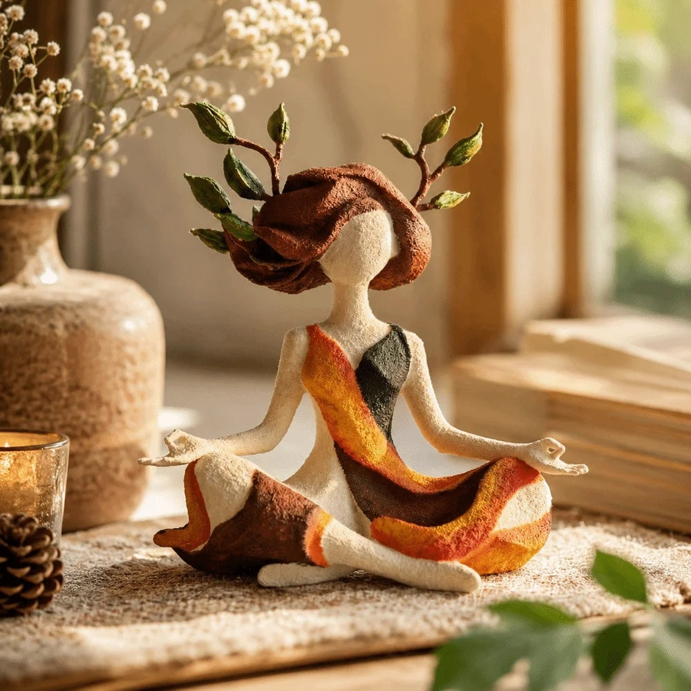 Soothing Mind Meditation Figurine Home Decor