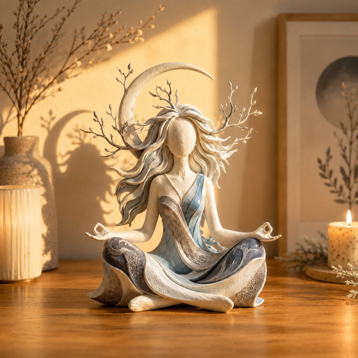 Soothing Mind Meditation Figurine Home Decor
