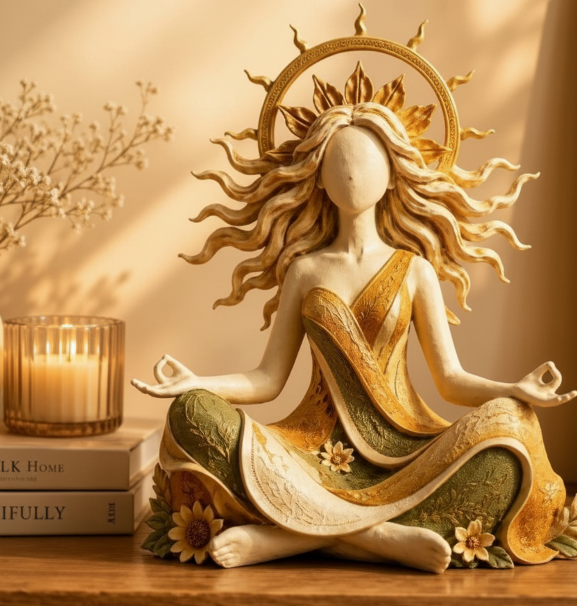 Soothing Mind Meditation Figurine Home Decor