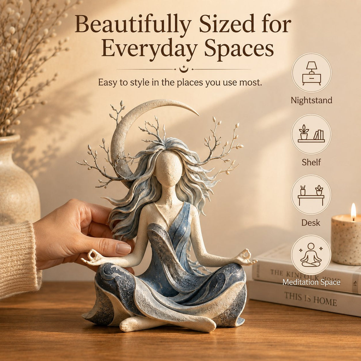 Soothing Mind Meditation Figurine Home Decor