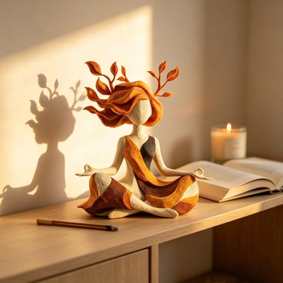 Soothing Mind Meditation Figurine Home Decor