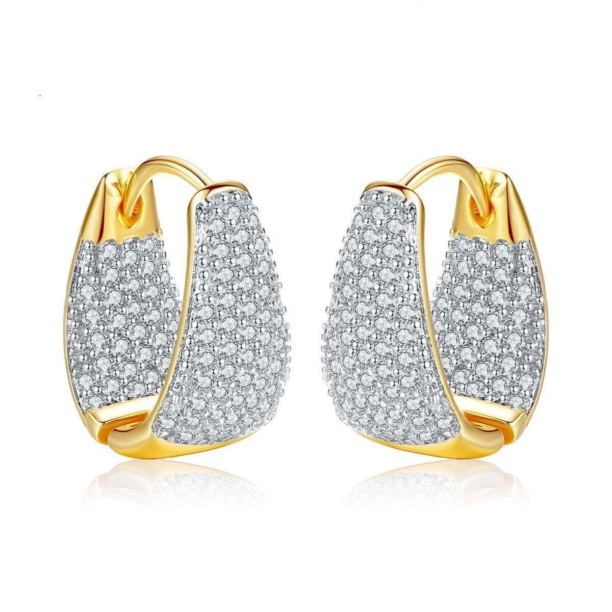Sparkling Pavé Hoop Earrings