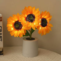 Sparkling Sunflower LED Table Lamp