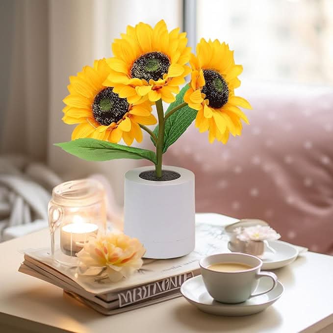 Sparkling Sunflower LED Table Lamp