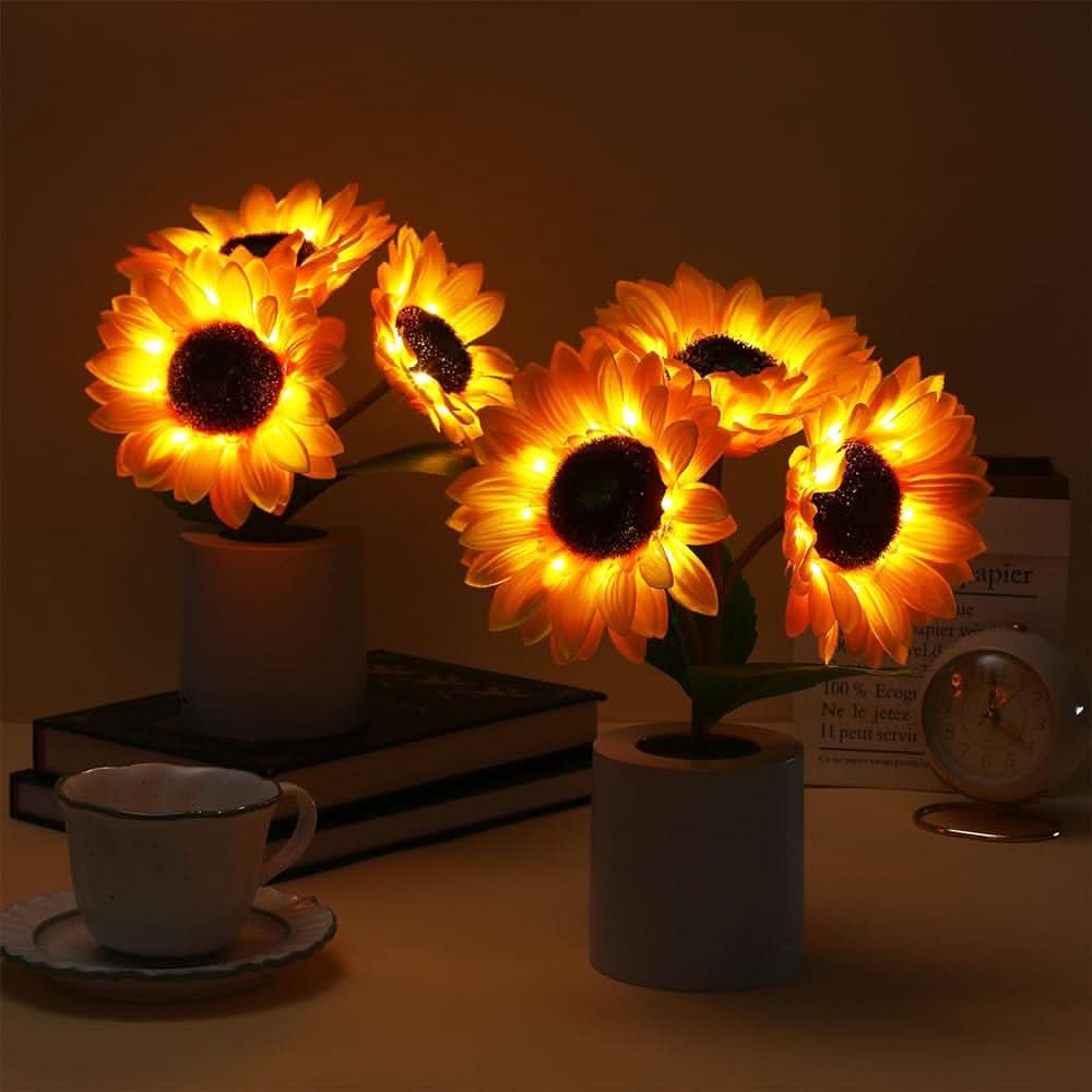 Sparkling Sunflower LED Table Lamp