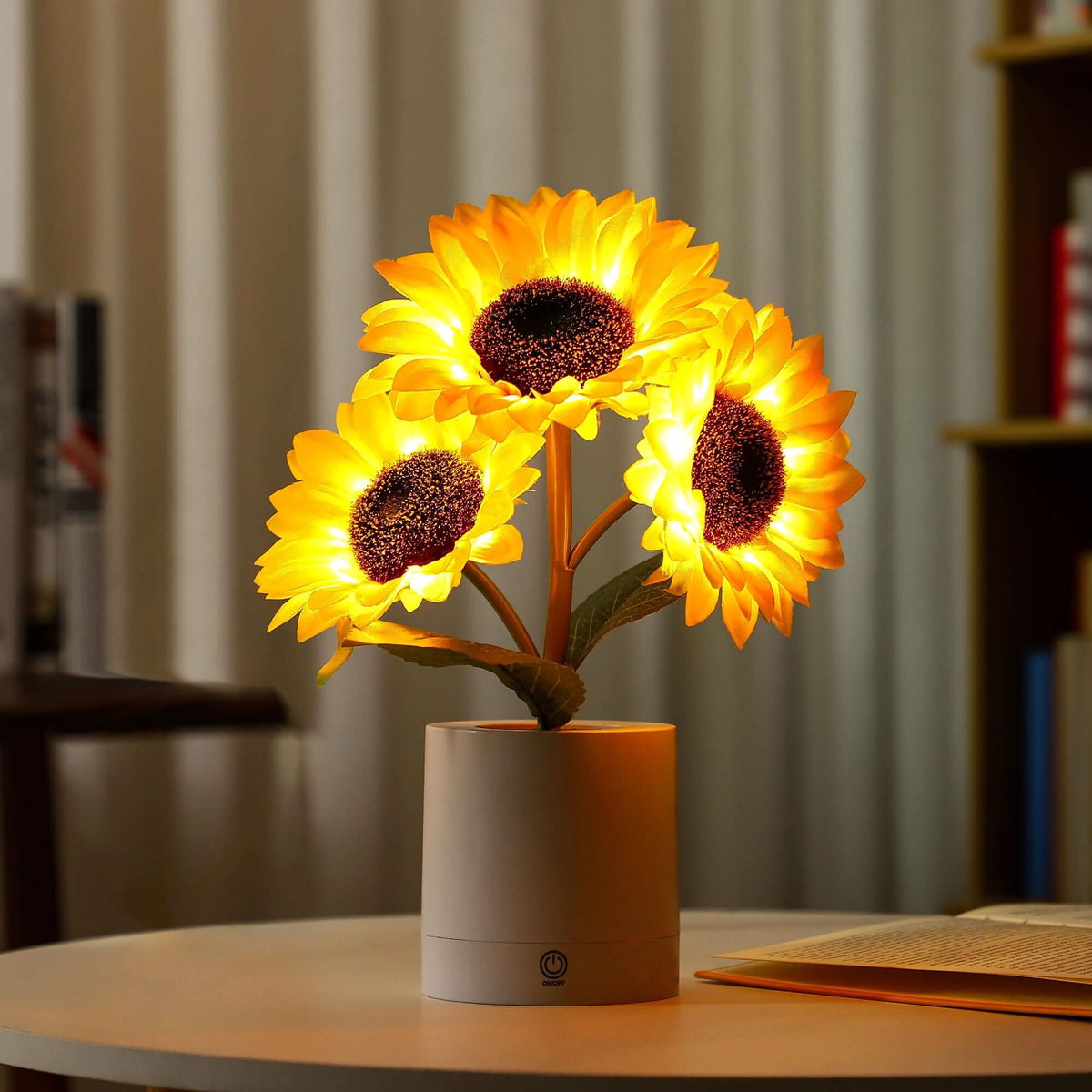 Sparkling Sunflower LED Table Lamp