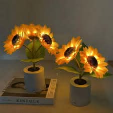 Sparkling Sunflower LED Table Lamp