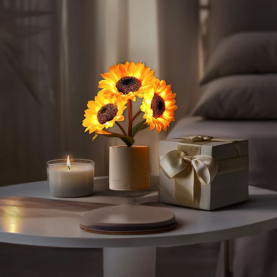 Sparkling Sunflower LED Table Lamp