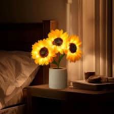 Sparkling Sunflower LED Table Lamp
