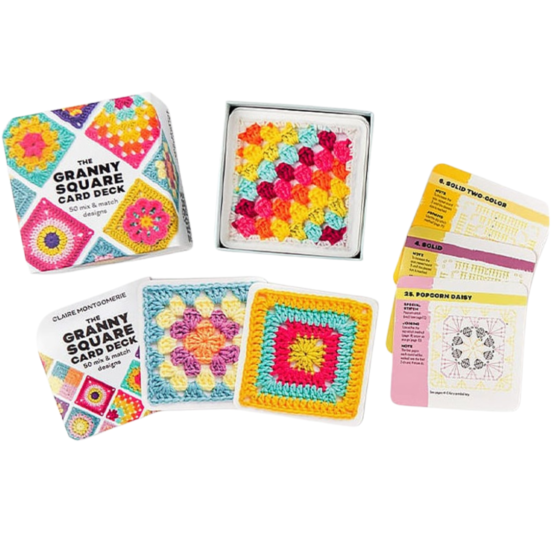 Square Knitting and Crochet Guide Card Set