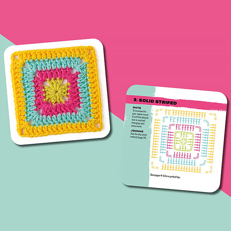 Square Knitting and Crochet Guide Card Set