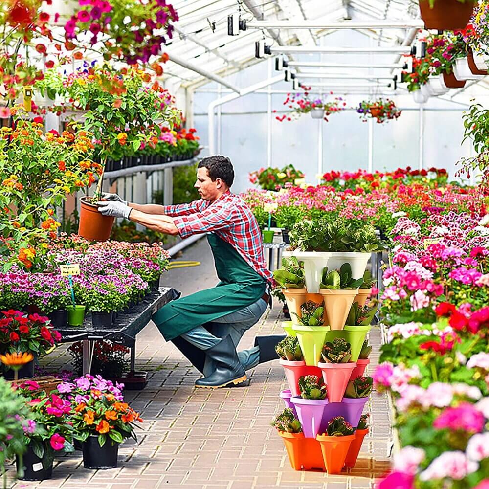 Stackable Strawberry Planters