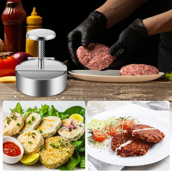 Stainless Steel Burger Press