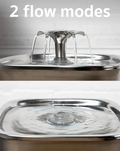 Stainless Steel Cat Water Fountain with Filter