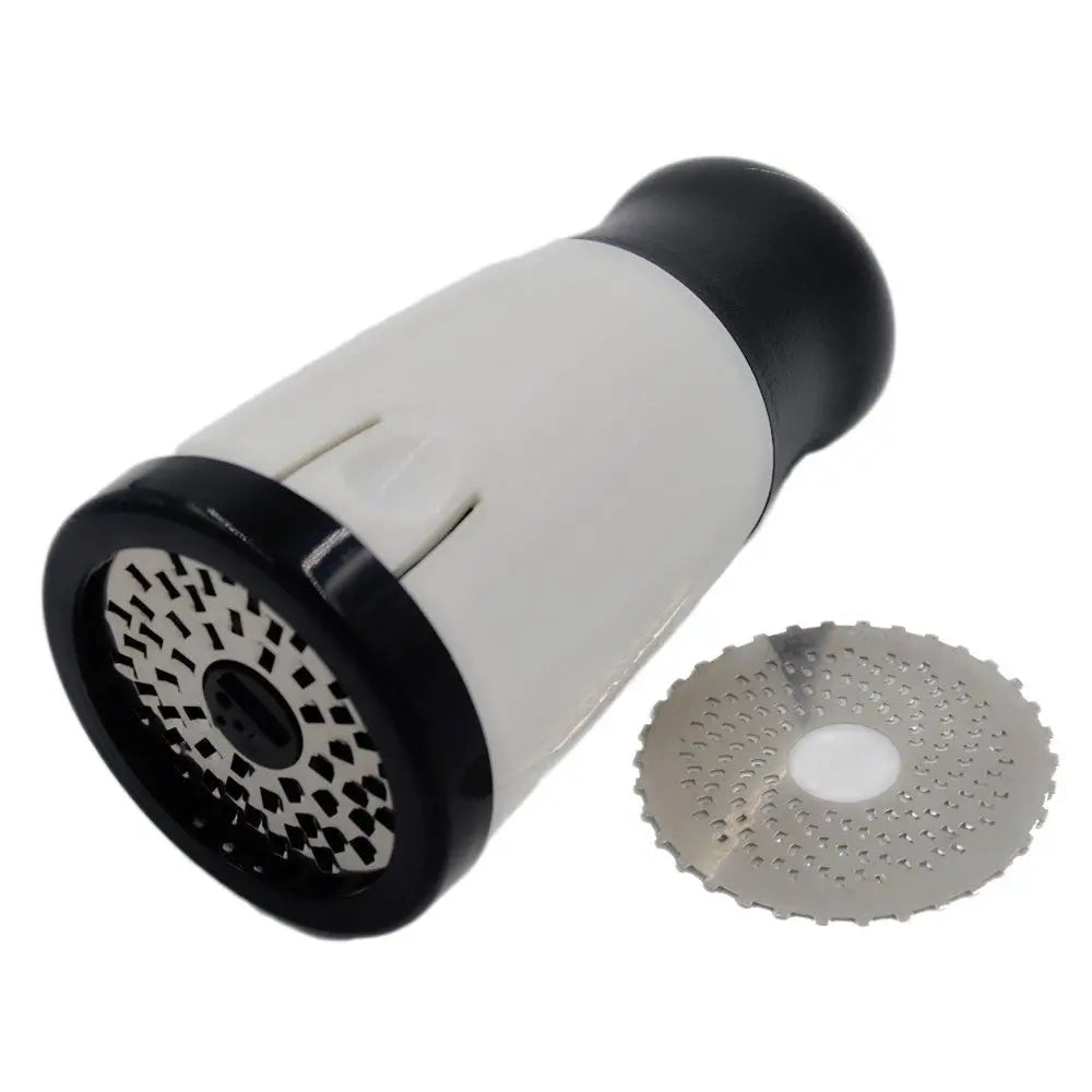 Stainless Steel Cheese Grater with 2 Cutting Inserts - Robust Cheese Slicer & Vegetable Grater