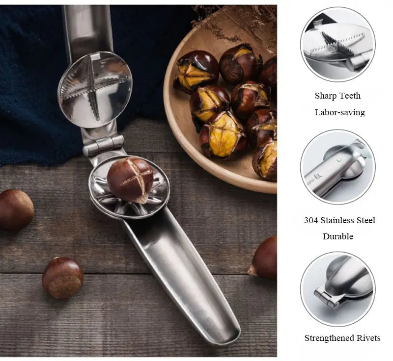 Stainless Steel Chestnut Opener for Easy Peeling