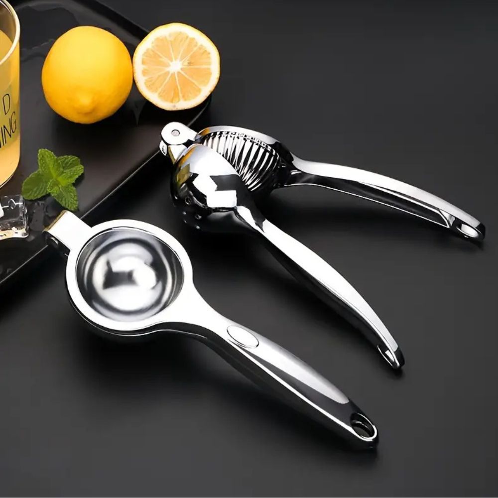 Stainless Steel Citrus Juicer with Ergonomic Handle