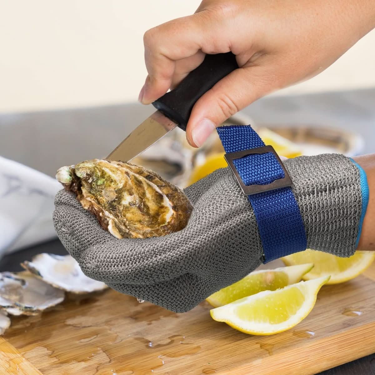 Stainless Steel Cut-Resistant Safety Gloves - Protective Kitchen & Workwear