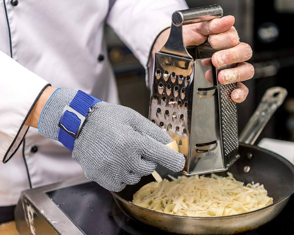 Stainless Steel Cut-Resistant Safety Gloves - Protective Kitchen & Workwear