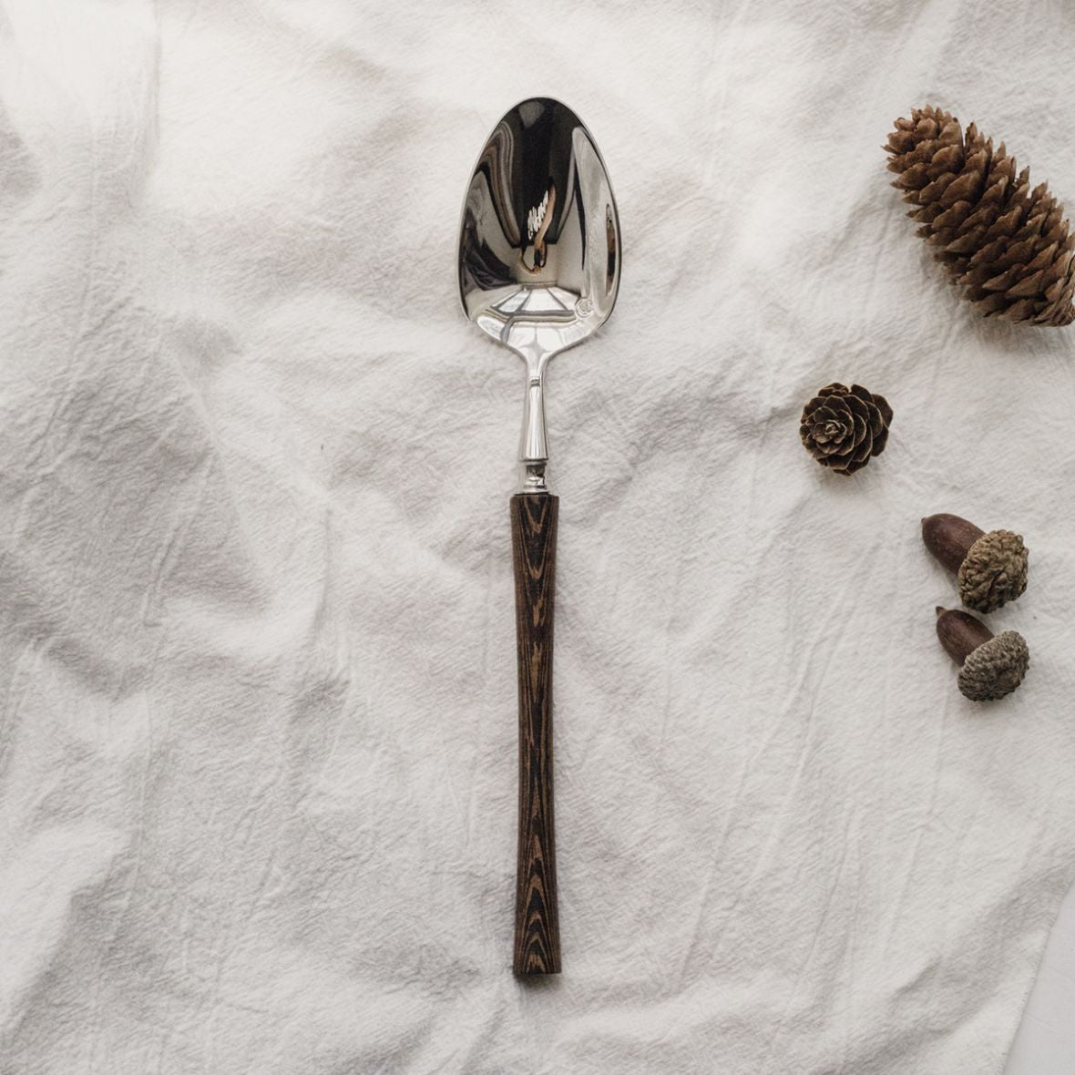 Stainless Steel Cutlery Set with Wooden Handles