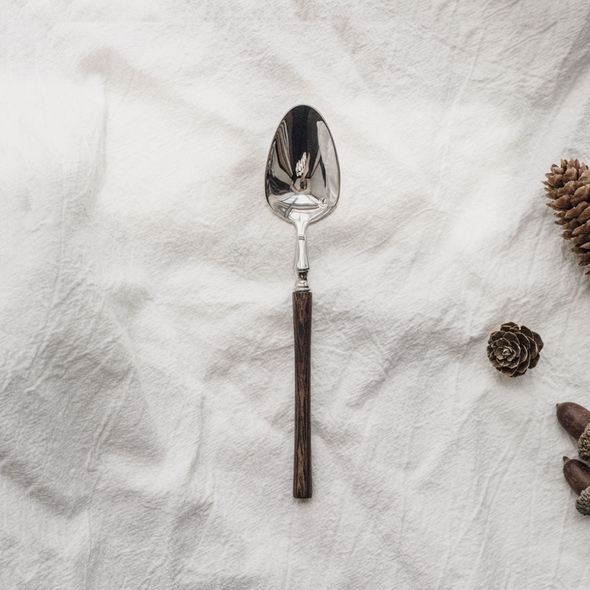 Stainless Steel Cutlery Set with Wooden Handles