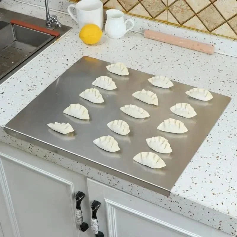 Stainless Steel Cutting Board with Spill Guard