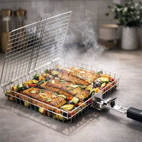 Stainless Steel Grill Basket | Even Heat Distribution