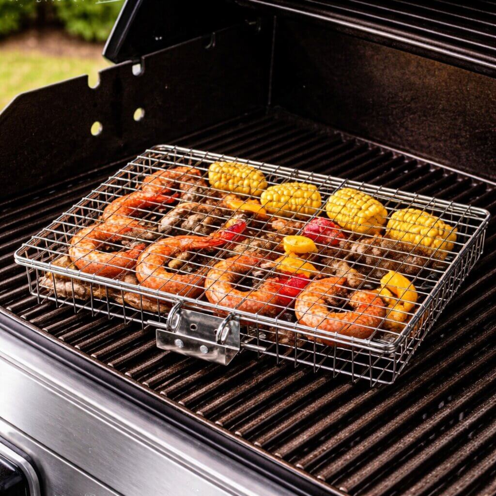 Stainless Steel Grill Basket | Even Heat Distribution