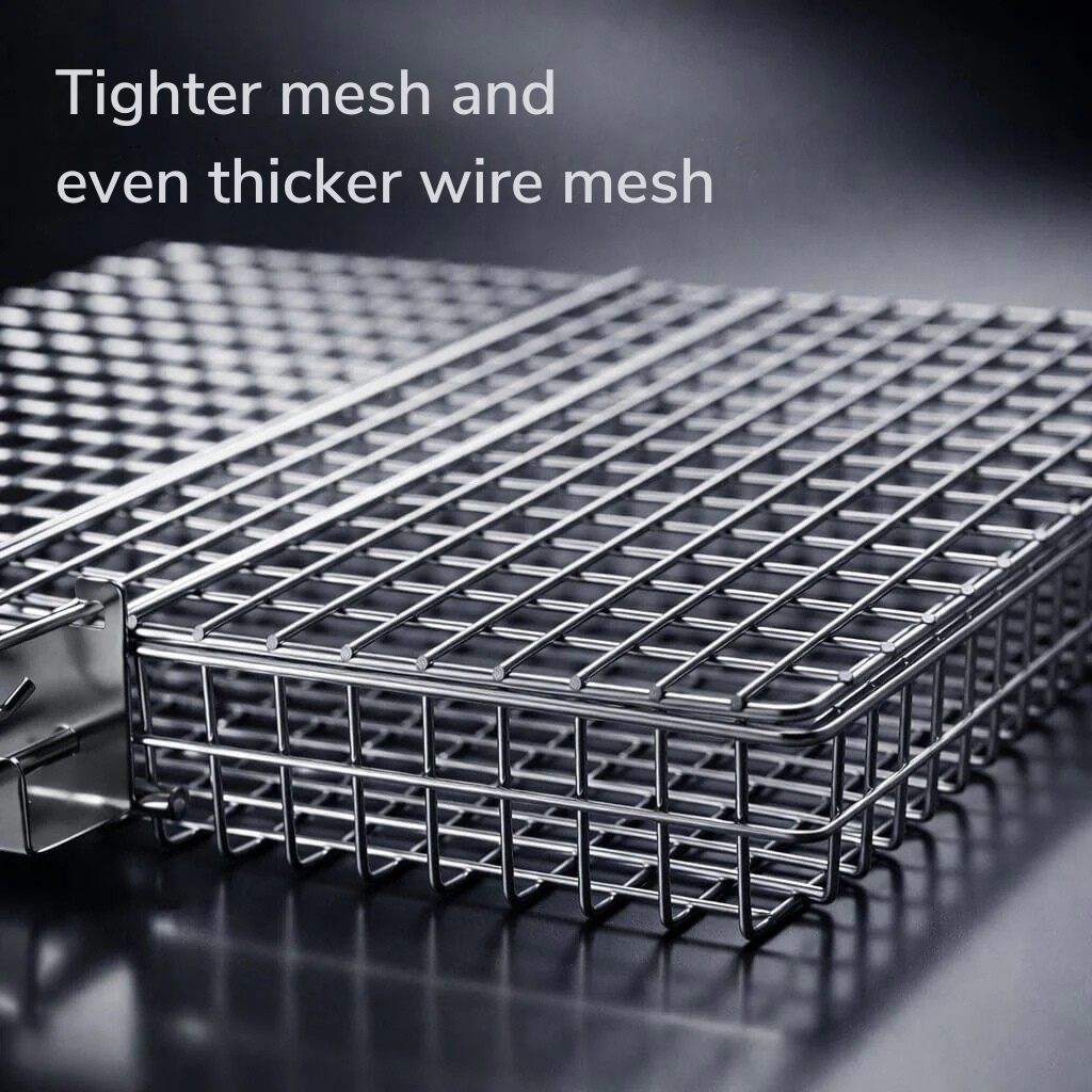 Stainless Steel Grill Basket | Even Heat Distribution