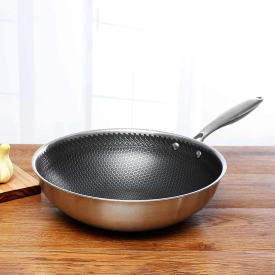Stainless Steel Hexagonal Skillet
