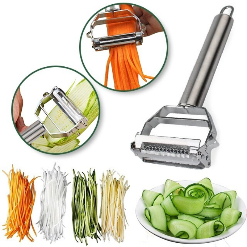 Stainless Steel Multifunction Vegetable Peeler & Julienne Slicer