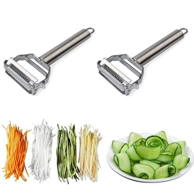 Stainless Steel Multifunction Vegetable Peeler & Julienne Slicer