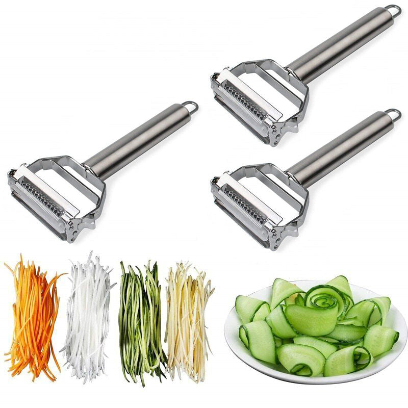 Stainless Steel Multifunction Vegetable Peeler & Julienne Slicer