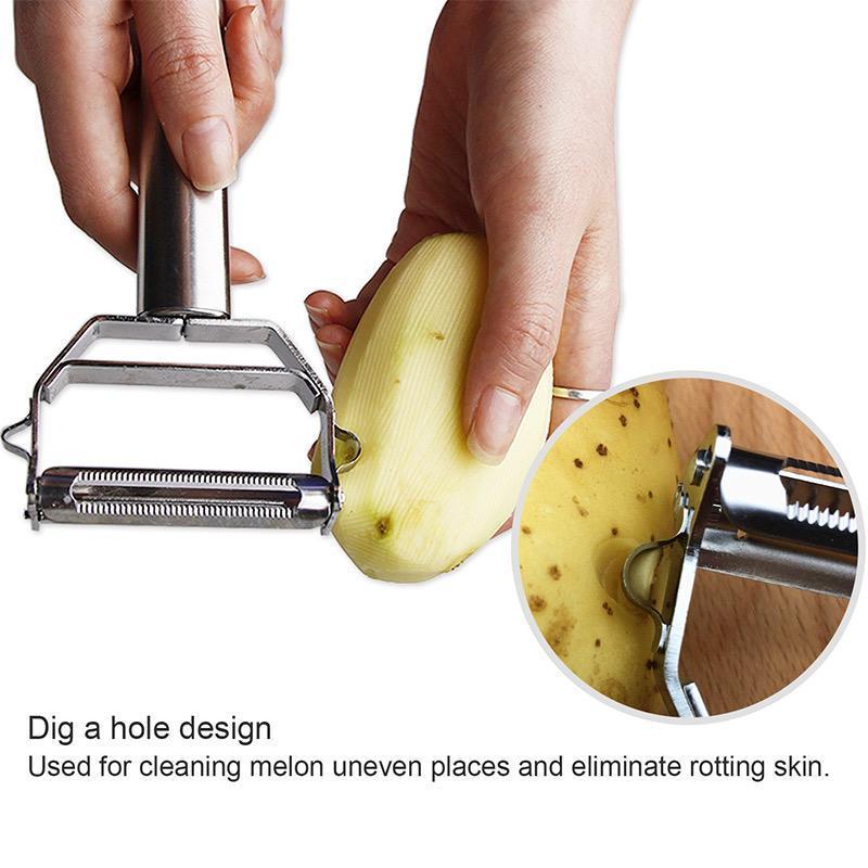 Stainless Steel Multifunction Vegetable Peeler & Julienne Slicer