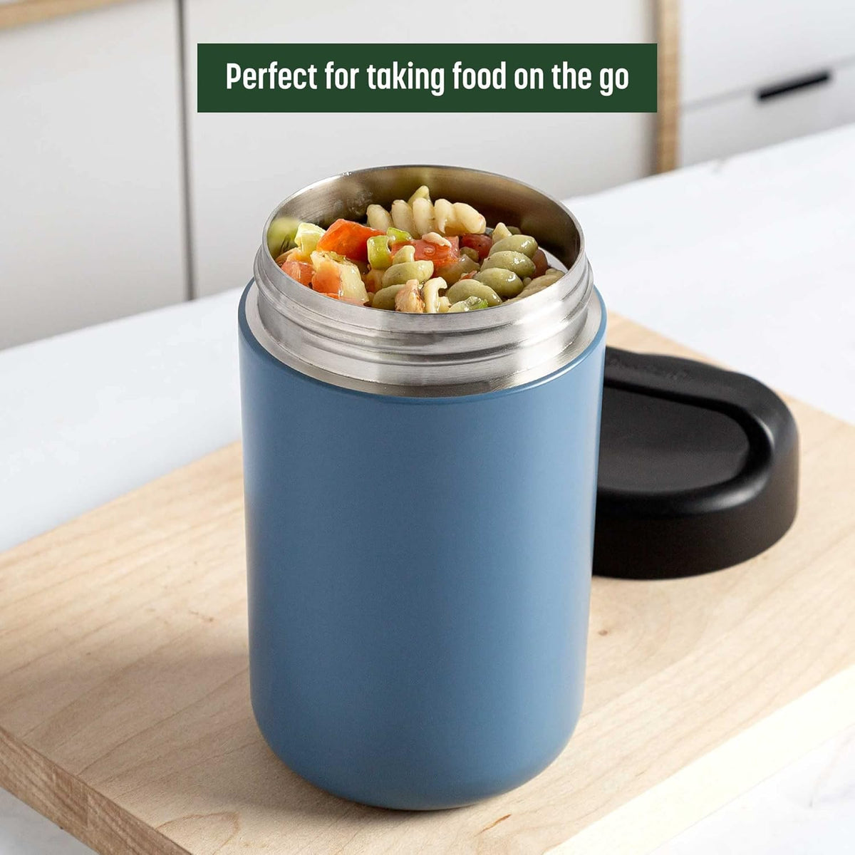 Stainless Steel Thermal Food Container with Handle