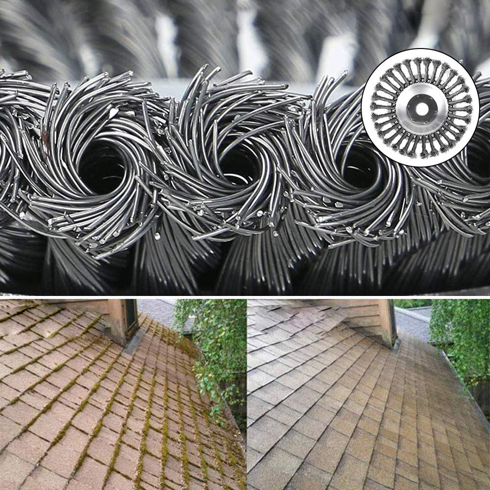 Steel Wire Brush Trimmer Attachment for Weed Removal