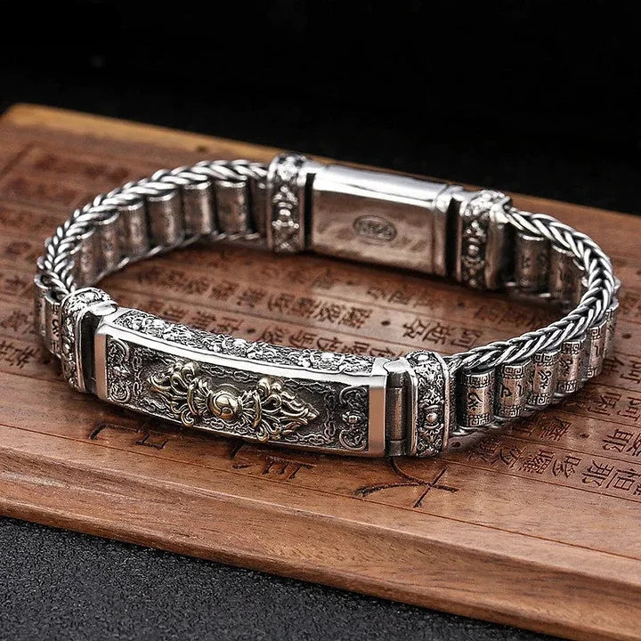Sterling Silver Bracelet with Six Symbols of Truth