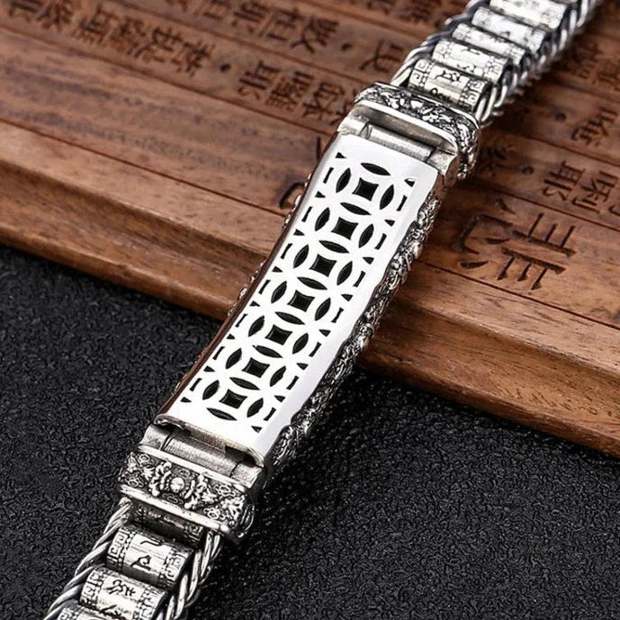 Sterling Silver Bracelet with Six Symbols of Truth