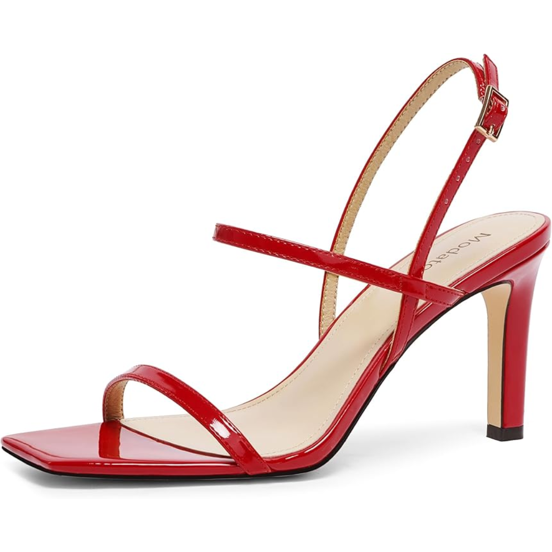 Strappy High-Heeled Sandals