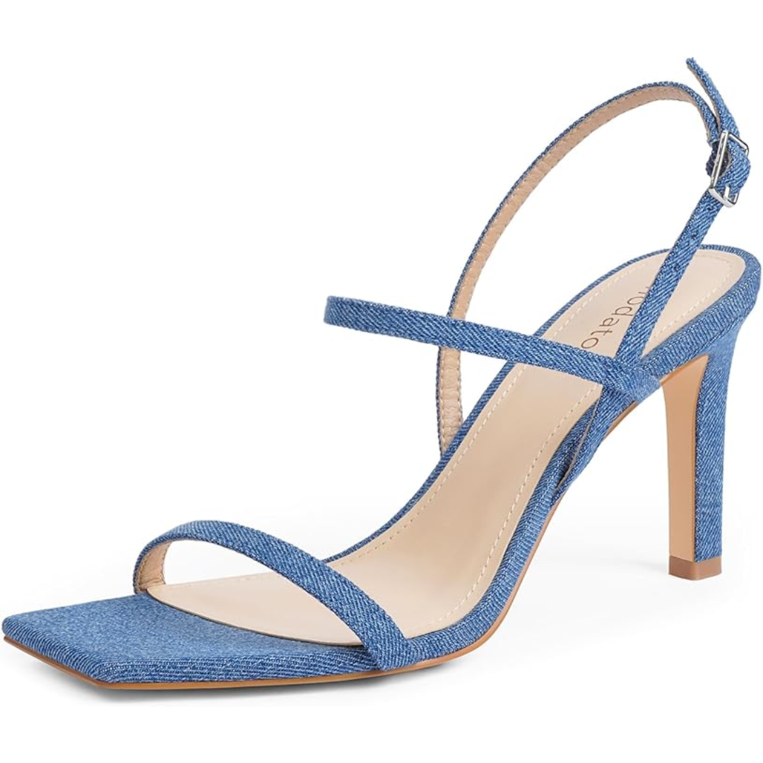 Strappy High-Heeled Sandals