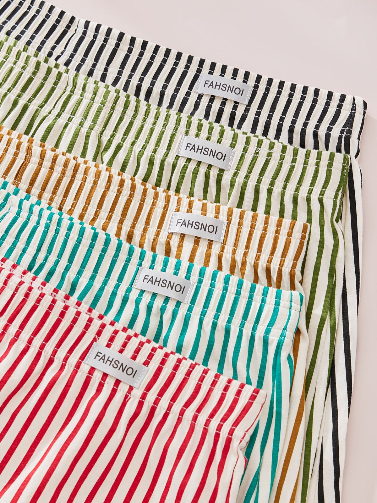 Striped Boxer Shorts Set