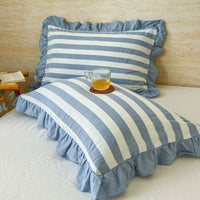 Striped Ruffled Pillowcases