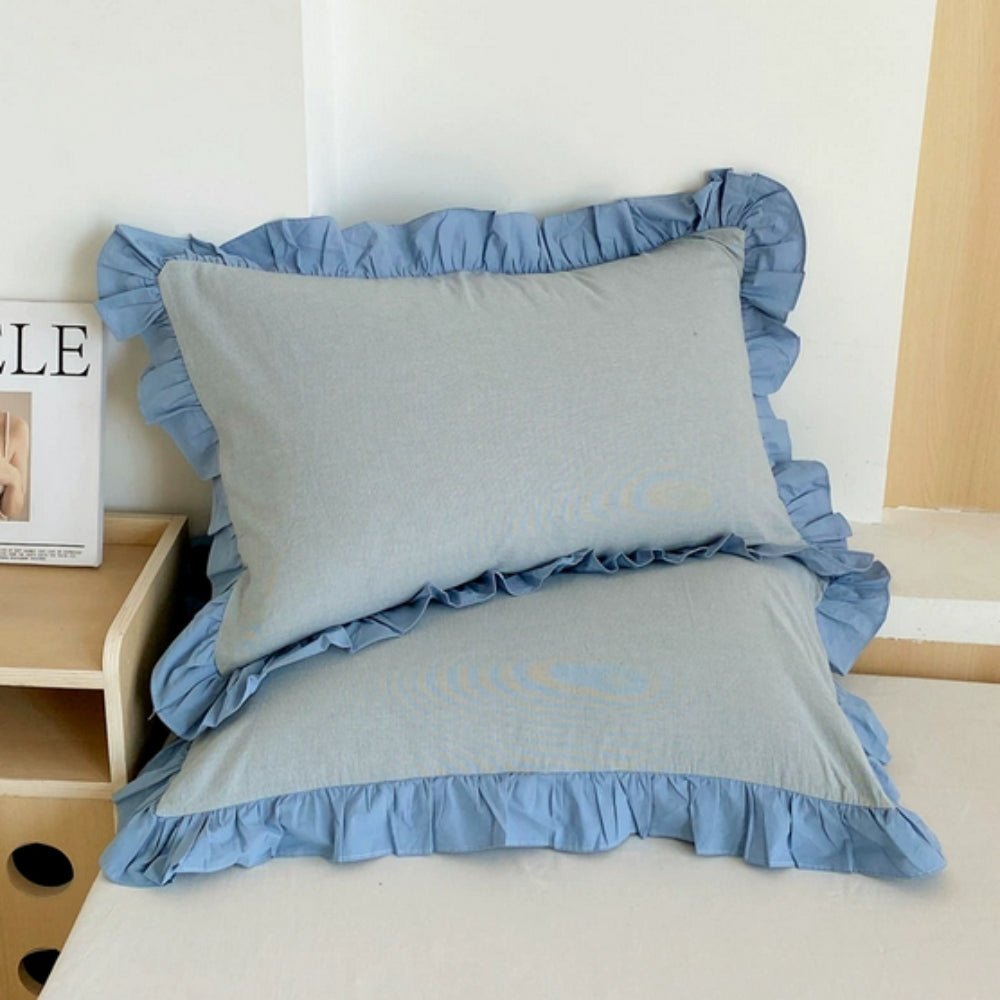 Striped Ruffled Pillowcases