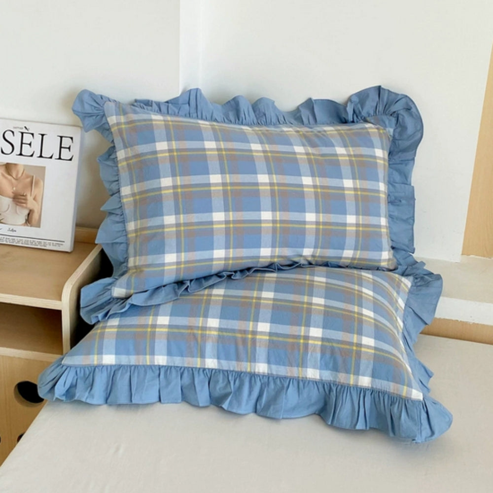 Striped Ruffled Pillowcases