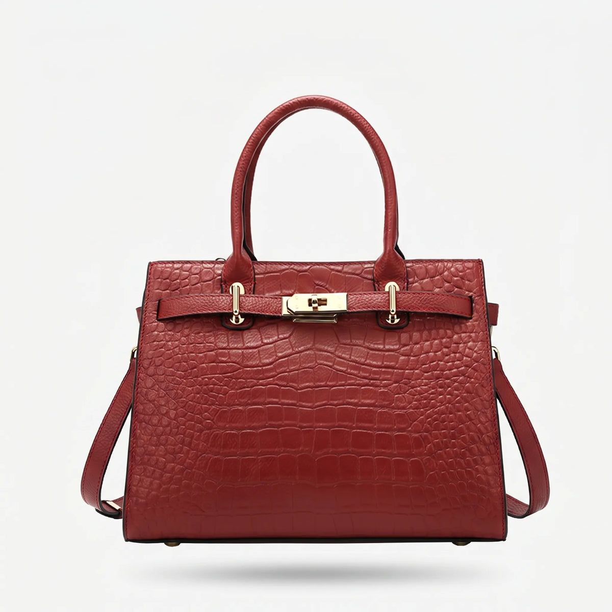 Structured Top-Handle Handbag